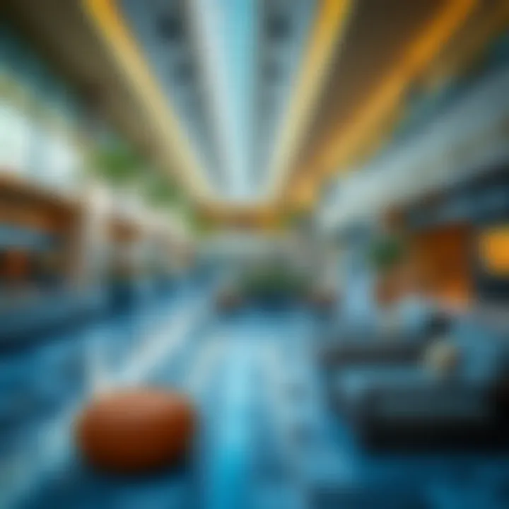 Relaxing recreational spaces within Nakheel Mall