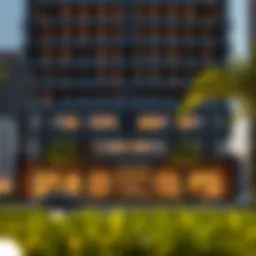 Luxurious exterior view of Mövenpick Jumeirah Lakes Towers