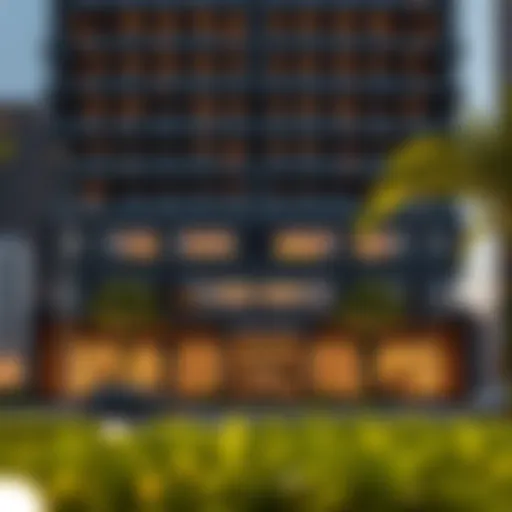 Luxurious exterior view of Mövenpick Jumeirah Lakes Towers