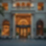 Exterior view of مطعم مروش خليفة أ showcasing its architectural elegance