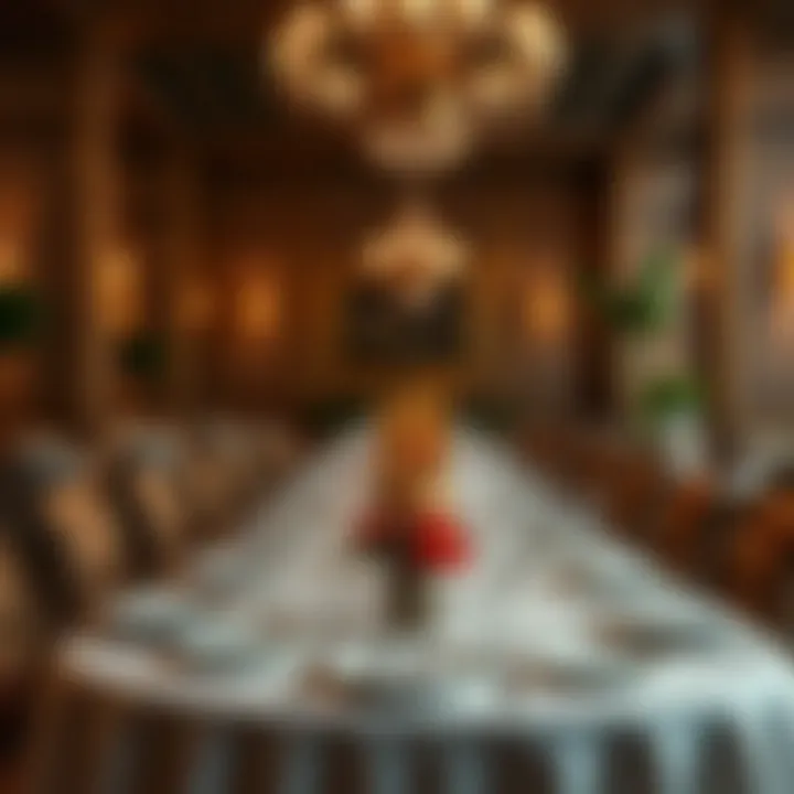 A beautifully arranged table setting at مطعم مروش خليفة أ