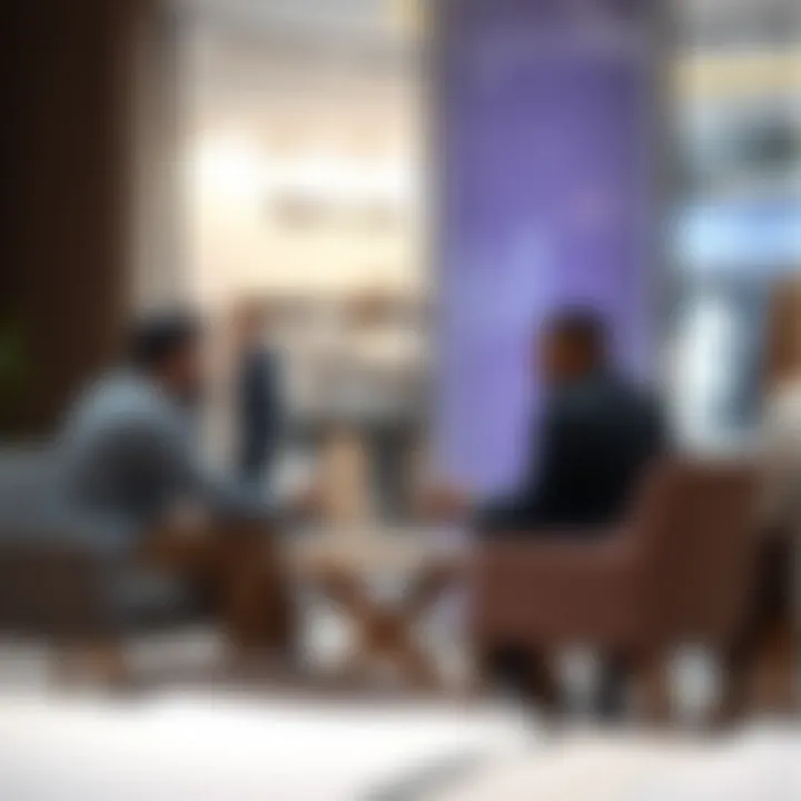 Discussing Opportunities in Al Qusais Business meeting discussing opportunities in Al Qusais