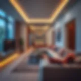 Modern studio flat interior in Bur Dubai