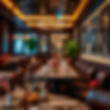 Sophisticated Ambiance for Authentic Dining Elegant dining setup in a Desi restaurant