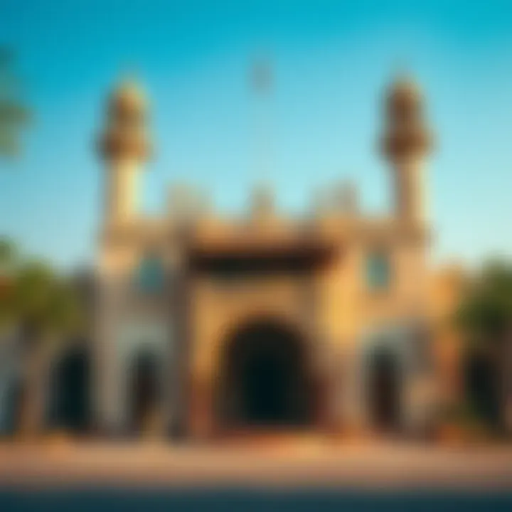 Cultural Heritage: Exploring Dubai's Landmarks Cultural landmark in Dubai showcasing rich heritage
