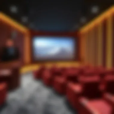 Advanced projection technology in a screening room