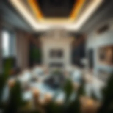 Interior Luxury of Damac Villa Luxurious living space inside a Damac Villa featuring high-end finishes