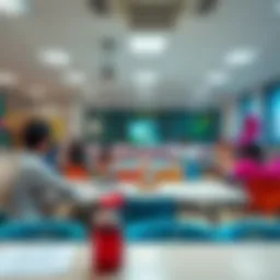 A vibrant classroom showcasing interactive learning