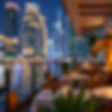 Elegant outdoor dining experience by the waterfront