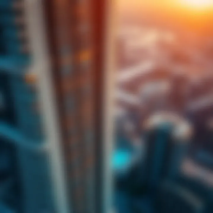 Aerial view of Platinum Tower Cluster I showcasing its modern architecture