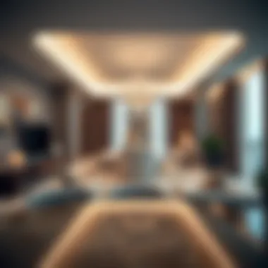 Interior design of a luxurious apartment in Platinum Tower Cluster I