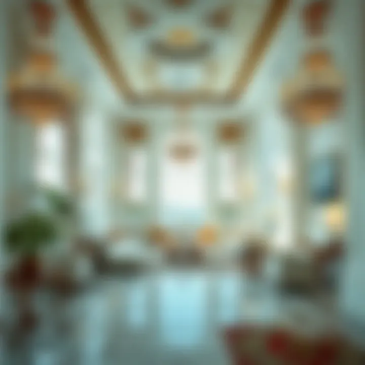 Luxurious interior of the White Palace highlighting opulent furnishings and decor