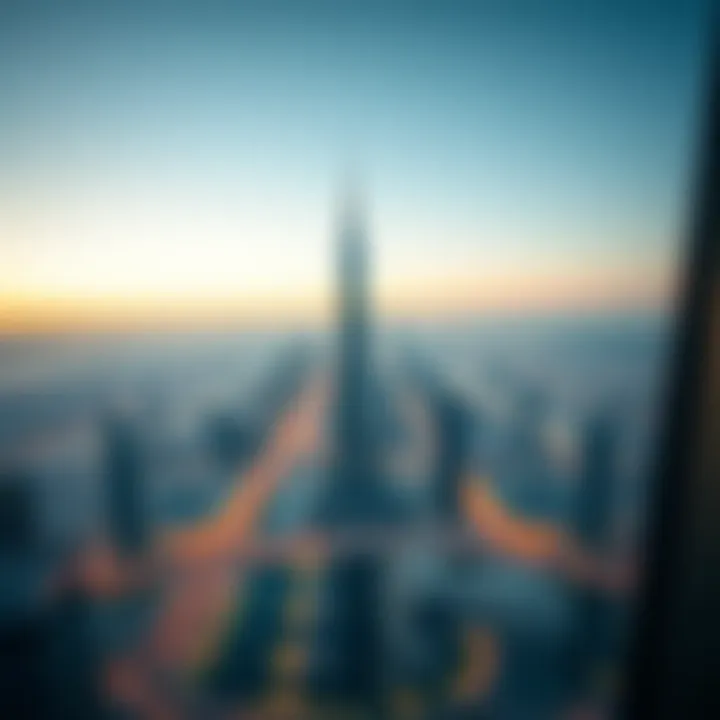Panoramic view from the Thuraya Tower offering cityscape insights