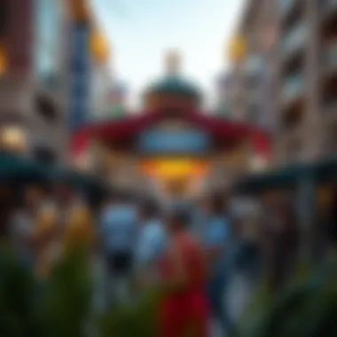 Cultural events and entertainment activities at City Walk highlighting urban lifestyle