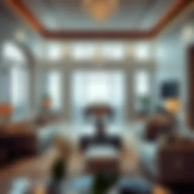 Elegant Interior Design of a Villa Spacious living room inside a Rashidiya villa