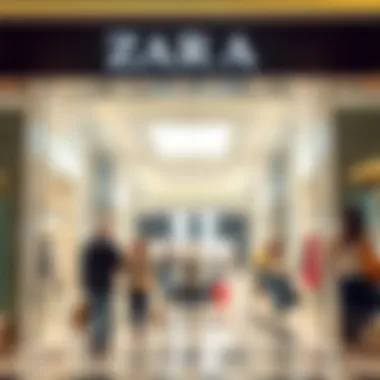 Shoppers enjoying the unique ambiance of Zara at Dubai Hills Mall