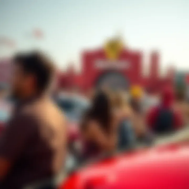 Visitors enjoying a day at Ferrari World