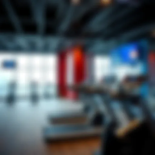 State-of-the-art gym equipment at Fitness First Dubai Marina