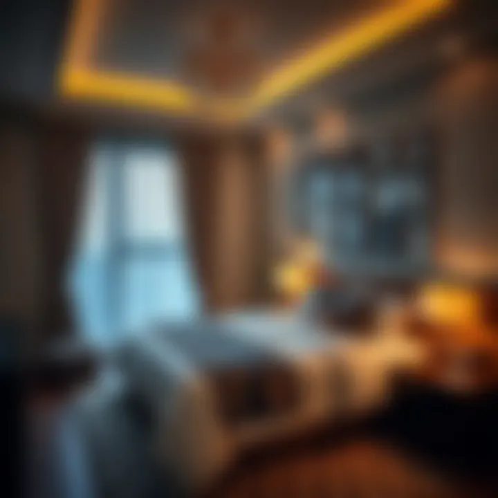 Cozy Bedroom in Dubai Apartment Charming bedroom interior of a Dubai 1 BHK apartment