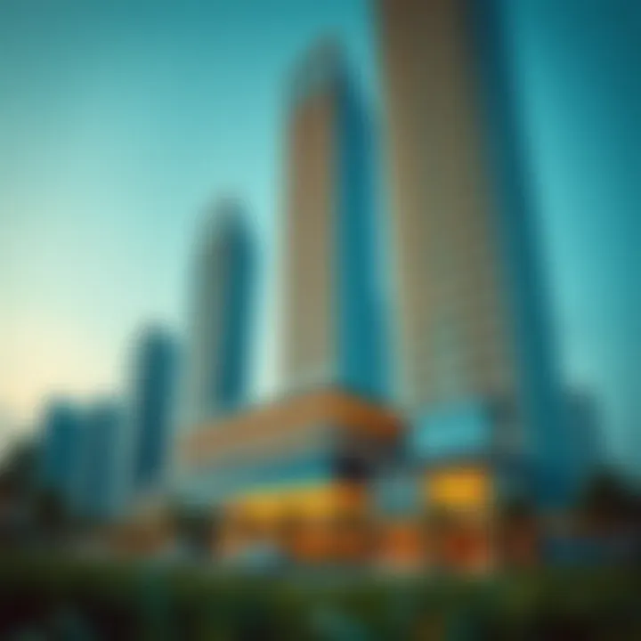 Modern architectural design of Icon Tower 1