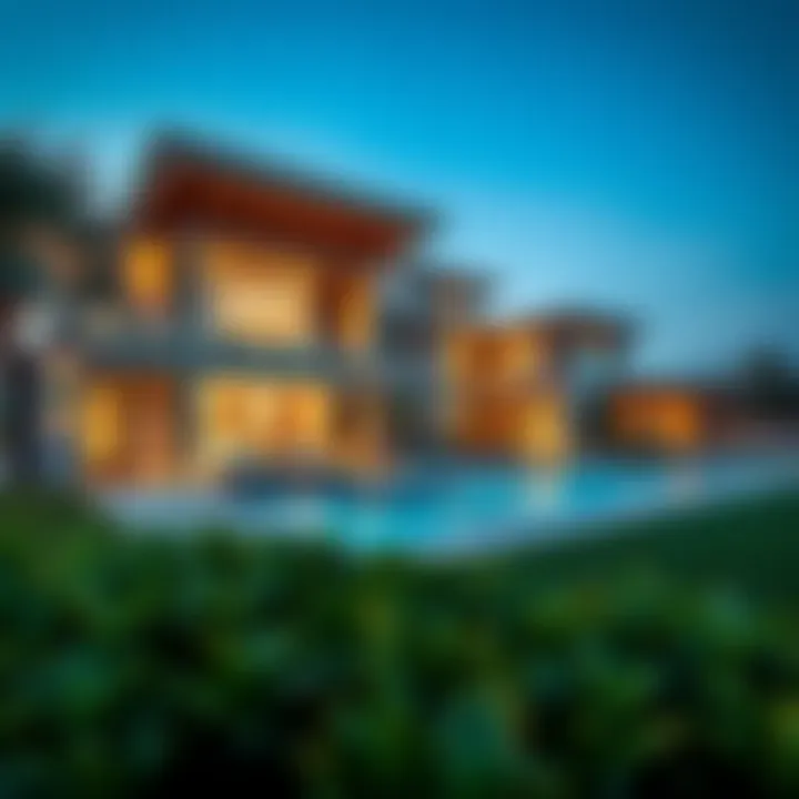 Stunning Villa in Jumeirah Golf Estates Luxurious villa at Jumeirah Golf Estates with modern architecture and landscaping