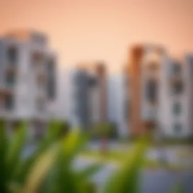 Residential Architecture in Jumeirah Village Circle Modern residential buildings in Jumeirah Village Circle illustrating architectural diversity