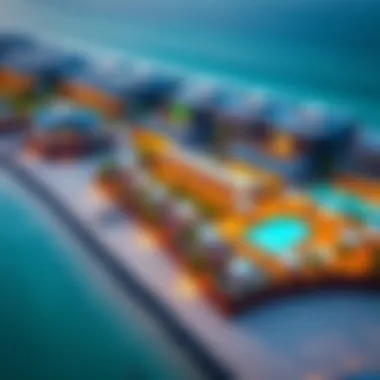 Aerial View of Kite Beach Club An aerial view of Kite Beach Club highlighting the vibrant recreational areas.