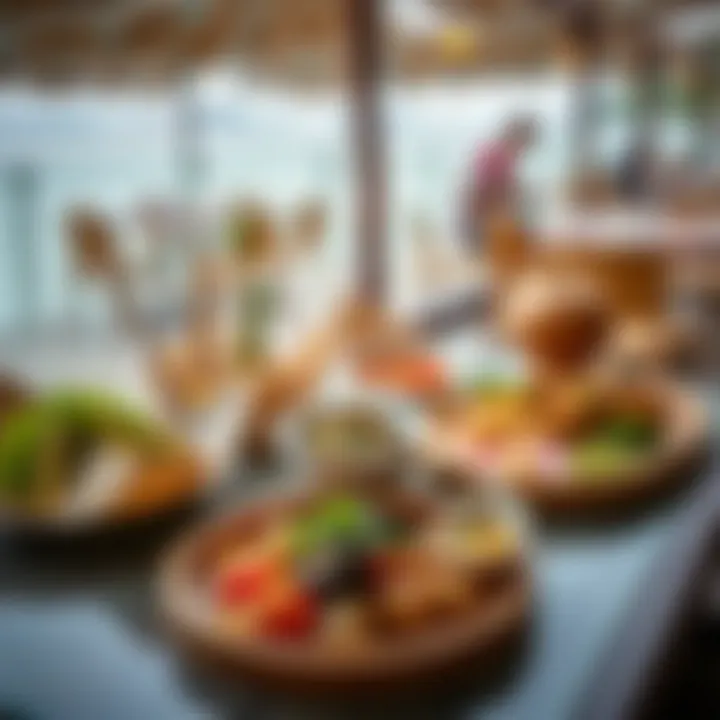 Culinary Delights at Kite Beach Diverse culinary dishes presented beautifully on a table