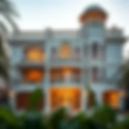 Stunning exterior architecture of Laya Mansion