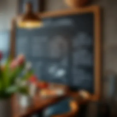 Unique Culinary Offerings at Marsa Al Bateen Cafés Diverse menu options displayed on a chalkboard