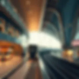 Interior view of Max Fashion Metro Station showcasing modern architecture