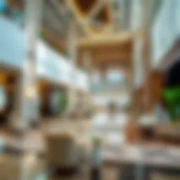 Luxurious lobby of Movenpick Ras Al Khaimah showcasing elegant design