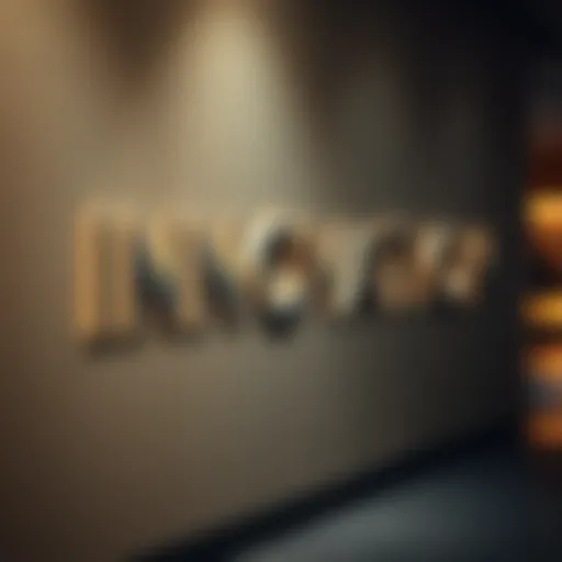 The inscription at the Museum of the Future showcasing innovation