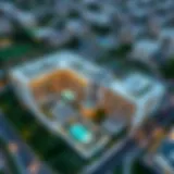 Aerial view of Noya Viva showcasing architectural design