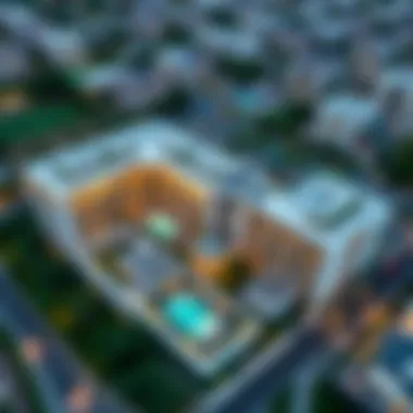 Aerial view of Noya Viva showcasing architectural design