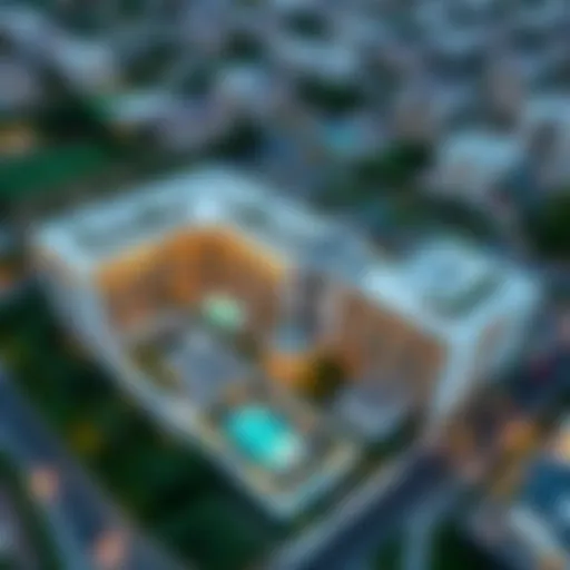 Aerial view of Noya Viva showcasing architectural design