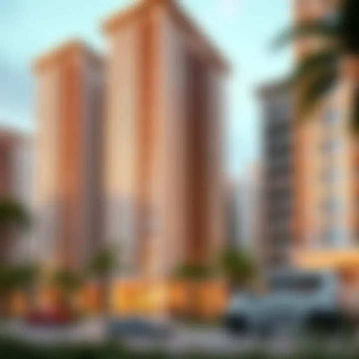 Rendering of Noya Viva's completed residential units