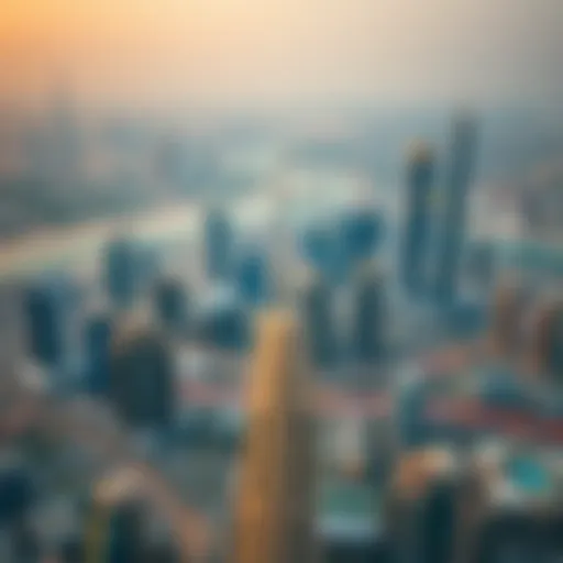 Aerial view of Dubai's skyline showcasing Nshama and Emaar developments