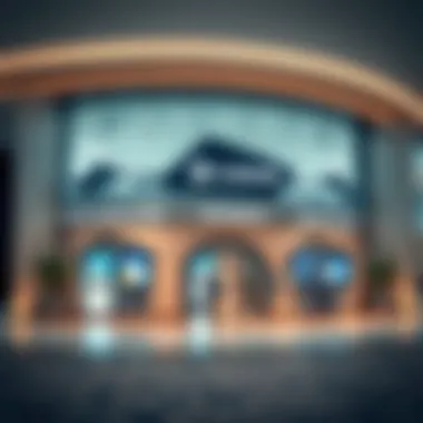Contemporary Banking Facilities in the UAE A modern bank branch in the UAE