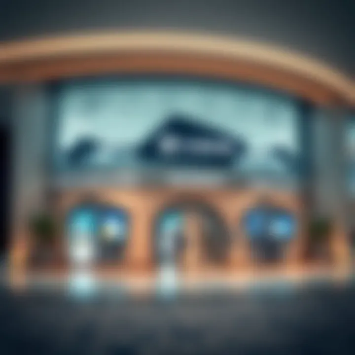Contemporary Banking Facilities in the UAE A modern bank branch in the UAE