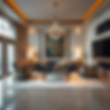 Elegant Living Room in a Palace Residence Elegant interior design of a palace residence living room