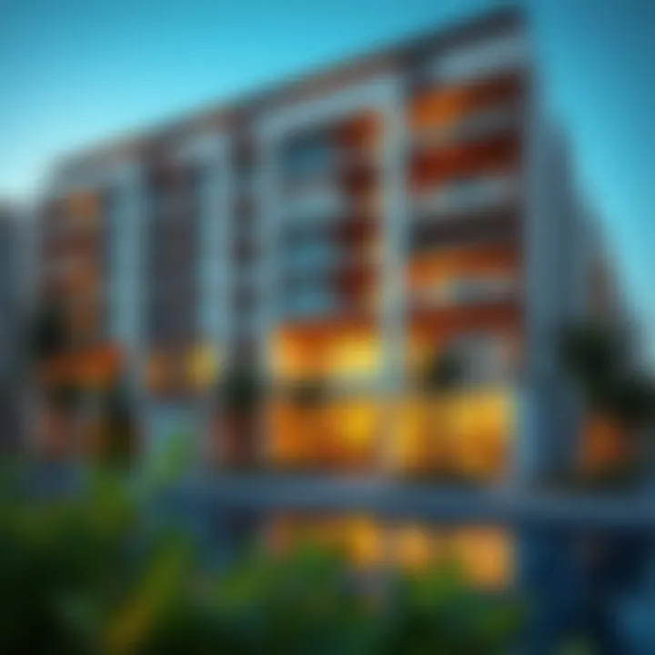 Modern residential building developed by Reportage Properties LLC