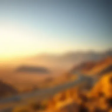 A stunning view of the Hajar Mountains along the route to Oman