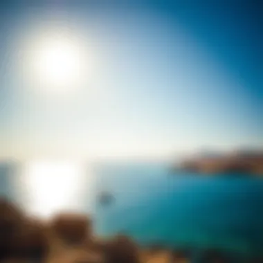 The serene coastline of Oman with crystal clear waters