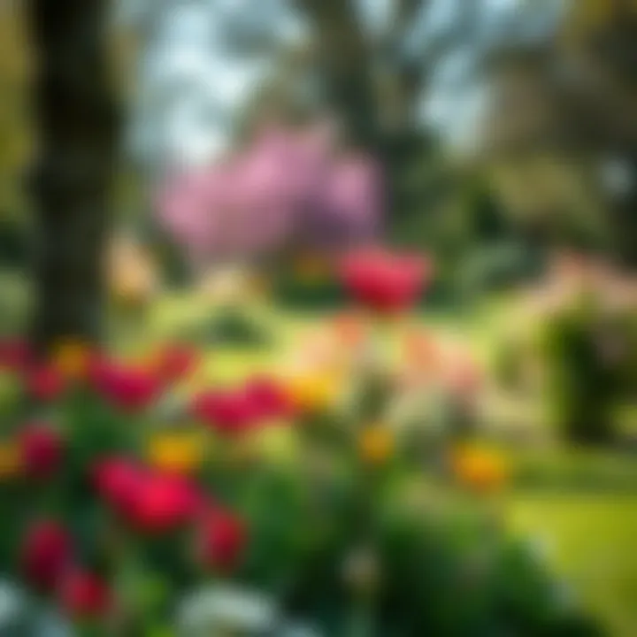 Seasonal Beauty in Shees Park Seasonal flowers in full bloom at Shees Park, enhancing the landscape