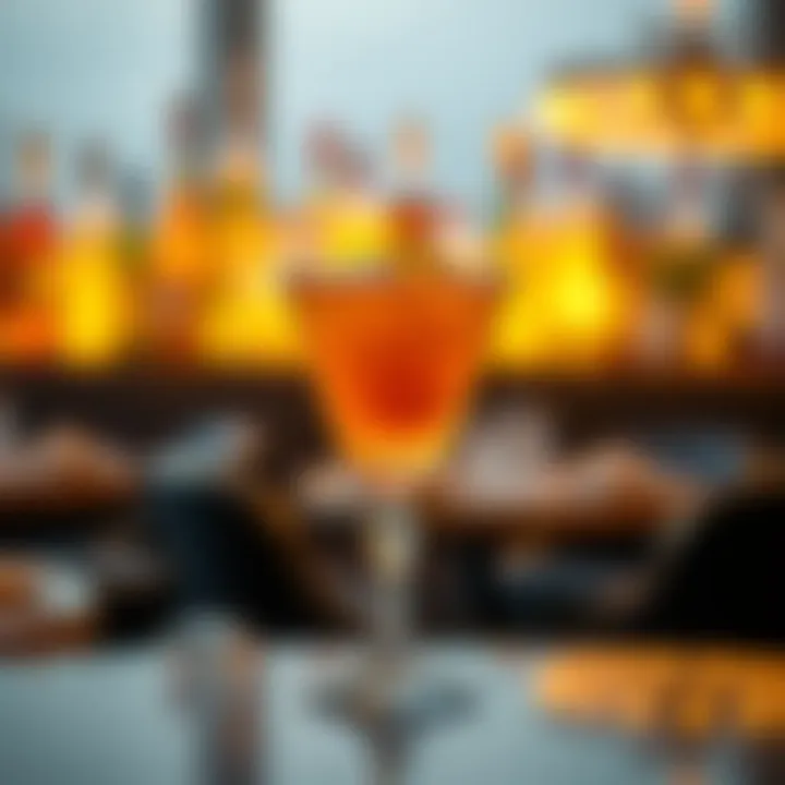 Signature cocktail presentation reflecting the unique beverage offerings