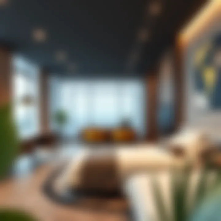 Luxury in Modern Studio Flat Design Luxurious studio flat design reflecting modern trends