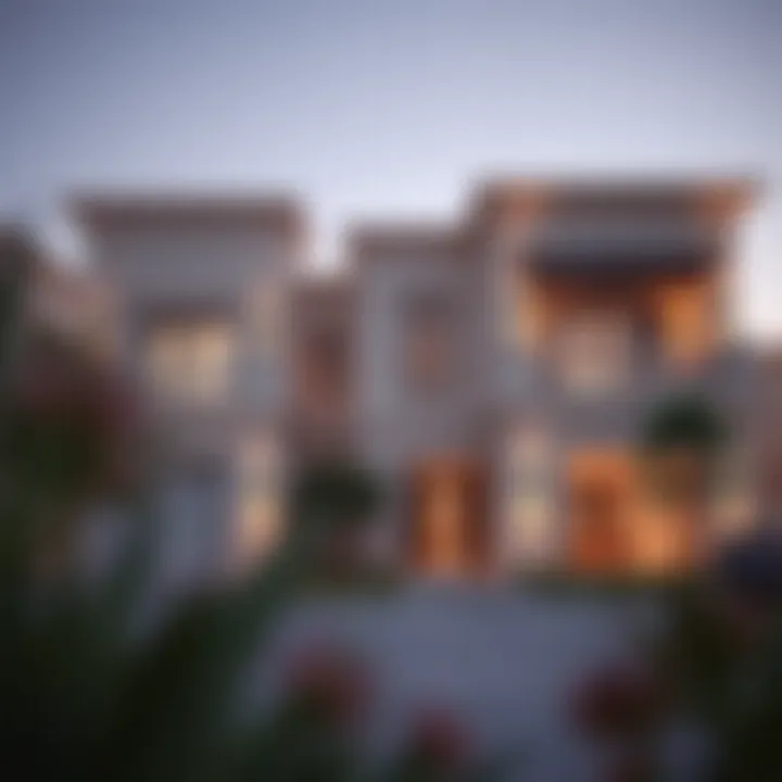 Elegant architectural design of Acacia community villas