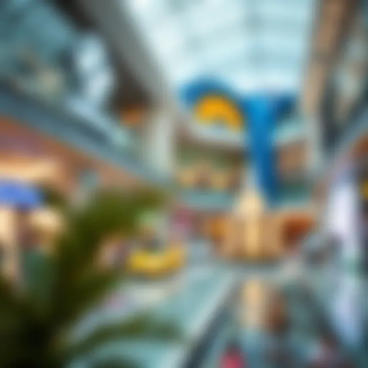 Innovative mall features promoting leisure and entertainment