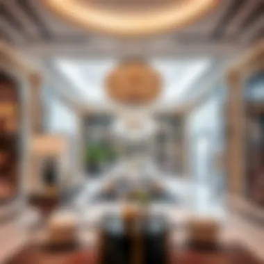 Luxurious interior showcasing high-end retail space